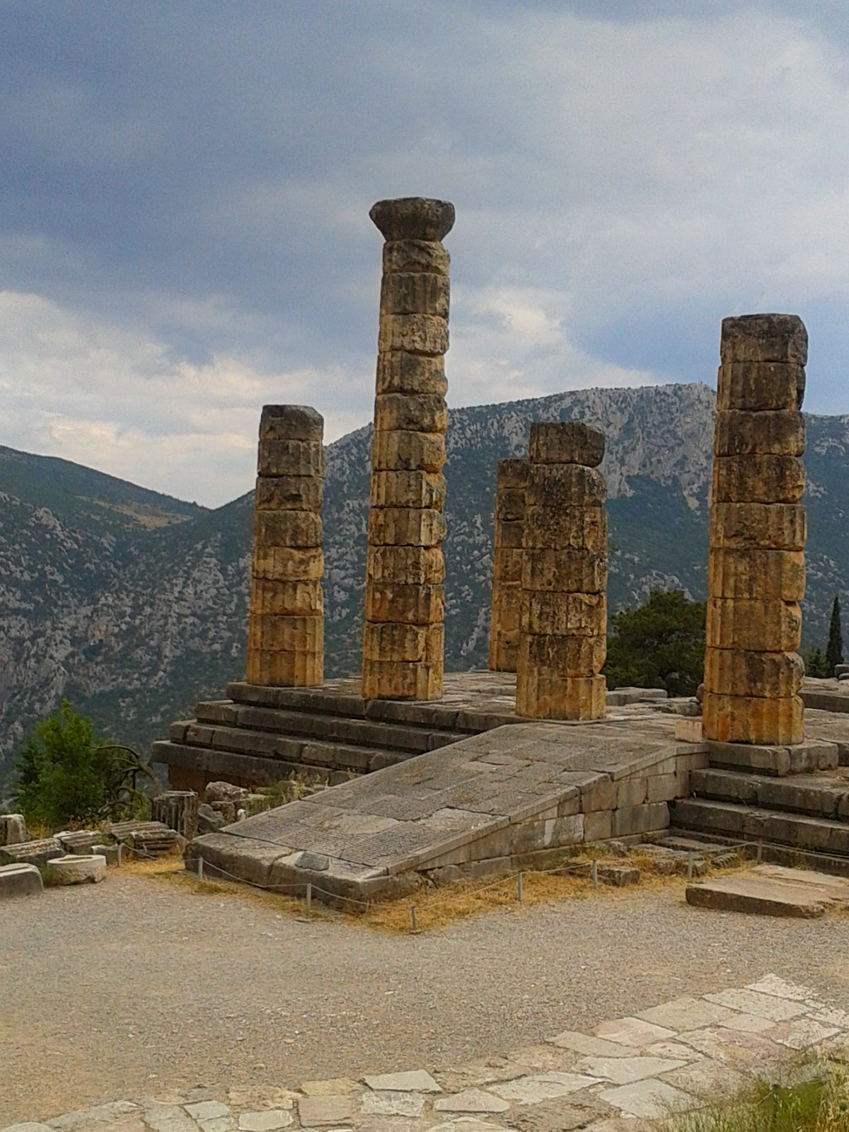 The Temple of Apollo in Delphi - Click Image Below to Follow Link to the Delphi Museum Website