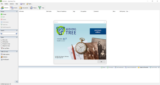 برنامج رسم شجرة العائلة ويدعم العربية ومفعل تلقائياً Agelong Tree 4.7 Build 12.07 Activated