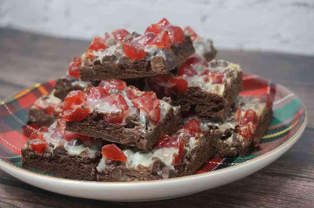 Chocolate Covered Cherry Brownies