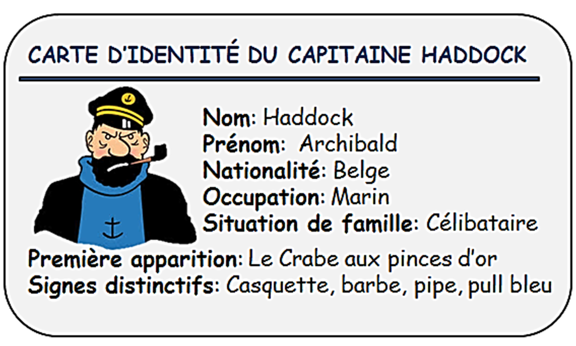 Bien sûr! CAPITAINE HADDOCK