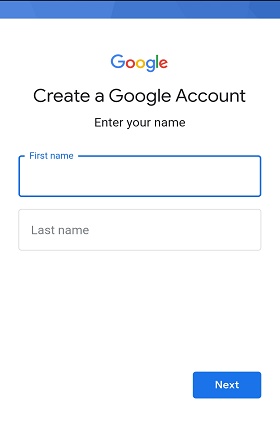 create a gmail account mobile