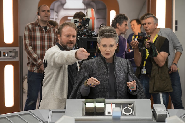 The late Carrie Fisher's final appearance as Princess Leia. star wars 8 last jedi carrie fisher leia bts