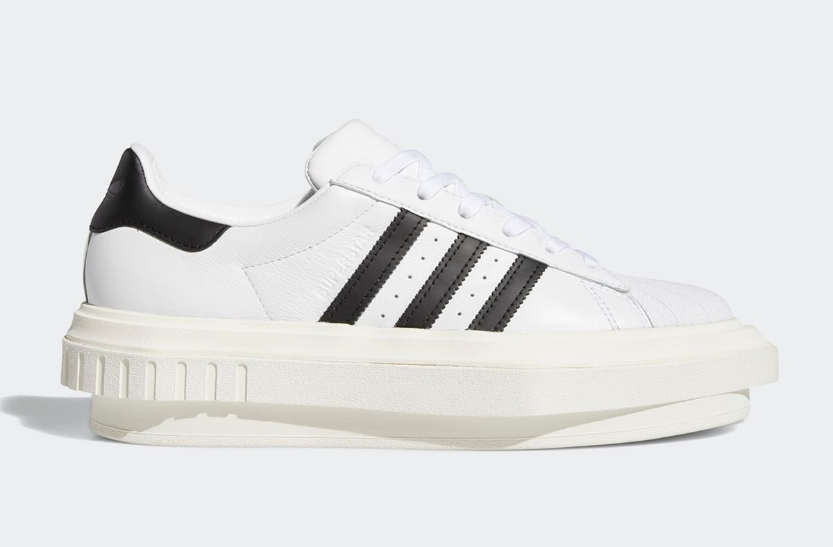 Adidas x Beyonce Women Superstar Platform white core black off white