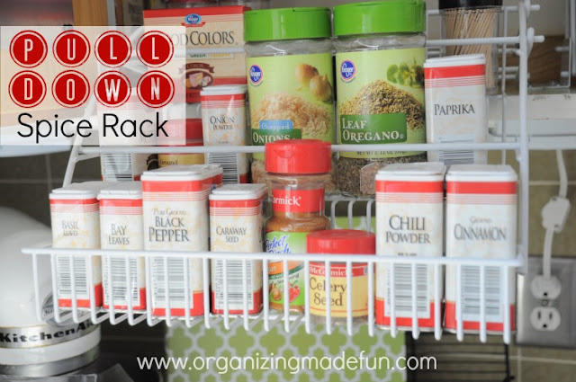 spice rack organize