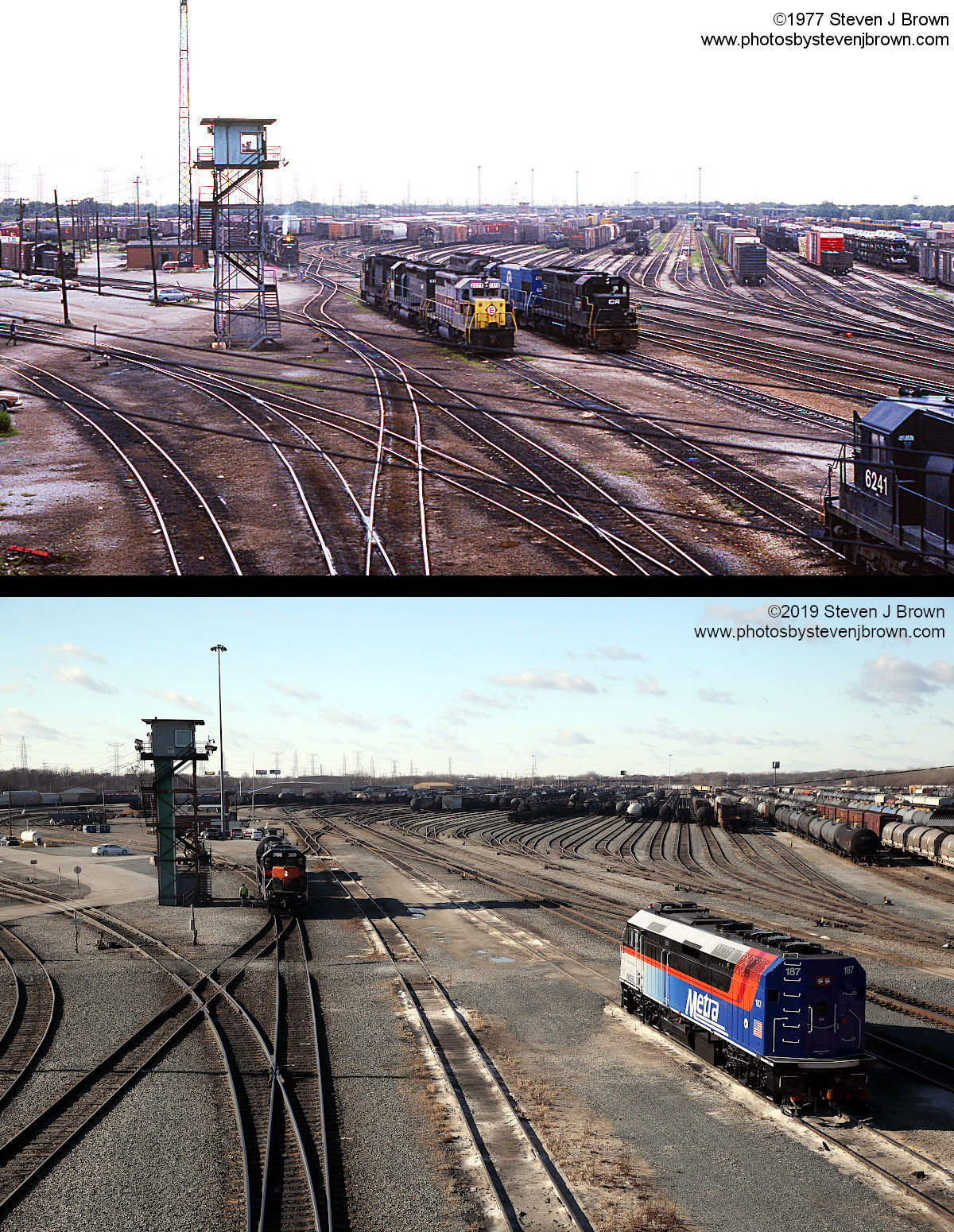 Industrial History IHB's Blue Island Yard, Coaling & Yard Towers and Turntable; Steel Express Video