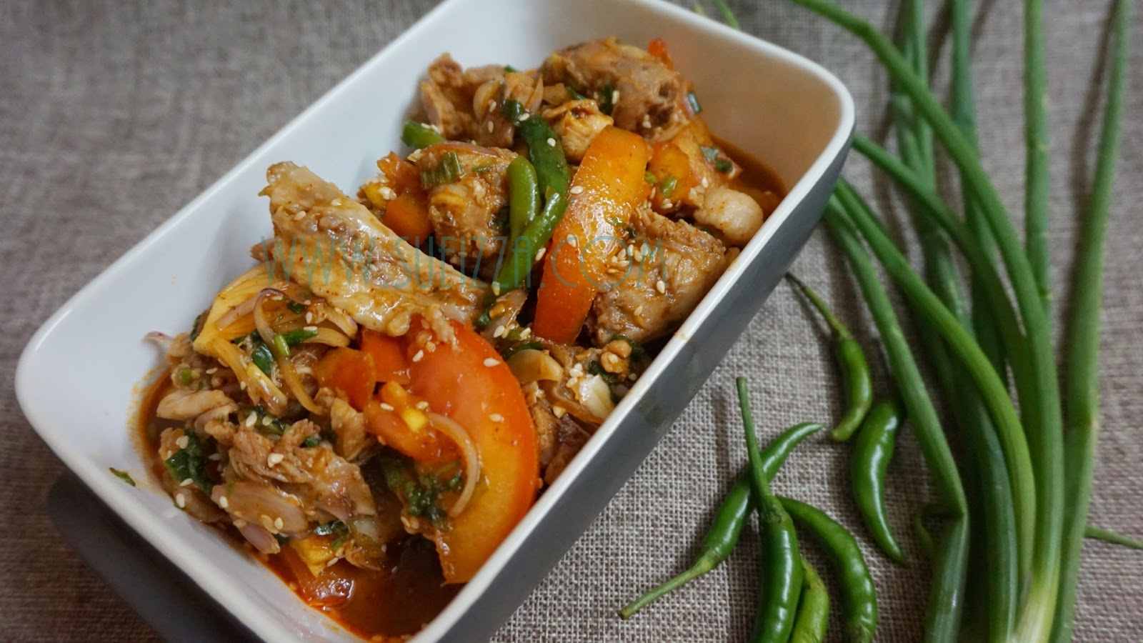 Resepi Kerabu Ayam Thai Catatan Sue Izza