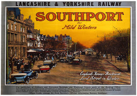 Matania was also in demand to create advertising posters, this one extolling the virtues of winter in Southport