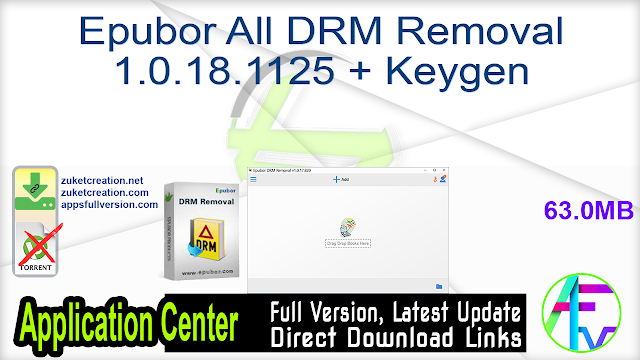 Epubor All DRM Removal 1.0.18.1125 + Keygen