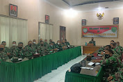 Dandim 0103/Aceh Utara Pimpin Rapat Evaluasi dan Pembahasan Program 