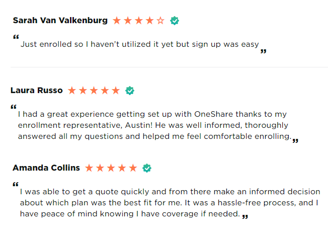 One Share Health Review by Real Customers