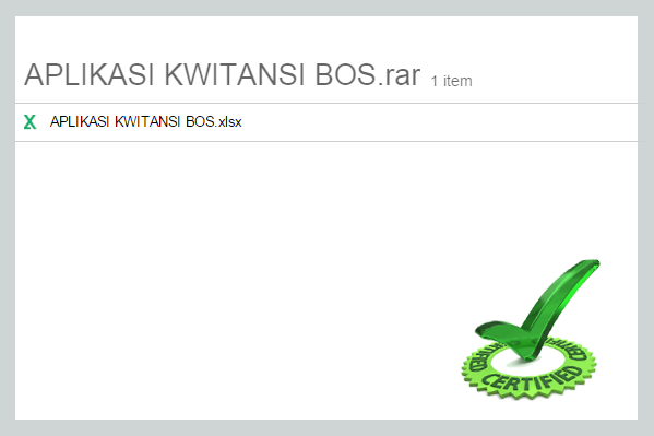 Download Aplikasi Kwitansi Excel Penunjang Laporan Spj Bos Sch Paperplane
