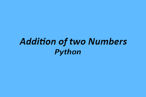 Addition of two numbers |Python| BCA| FindyourProgram
