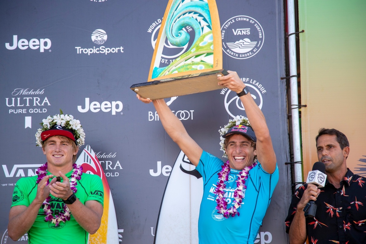 Bar Duca Leo Fioravanti secondo nell'Haleiwa Pro alla triple Crown!!!