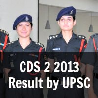 CDS 2 2013  Result by UPSC