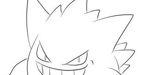 Pokemon Gengar Coloring Pages - Free Pokemon Coloring Pages