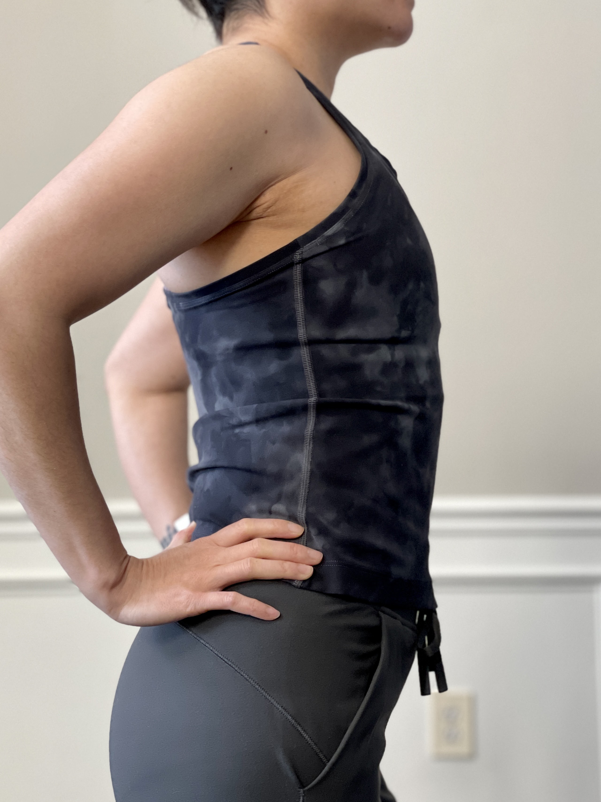 Three different pairings of the Feather Pink Align Tank (6). Still deciding  if I should keep or return : r/lululemon