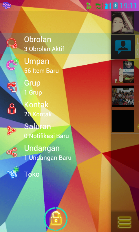 BBM Mod Transparan Neon ~ Newbie Android