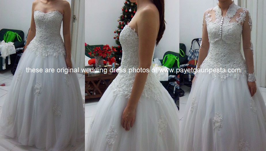 gaun pesta pernikahan modern