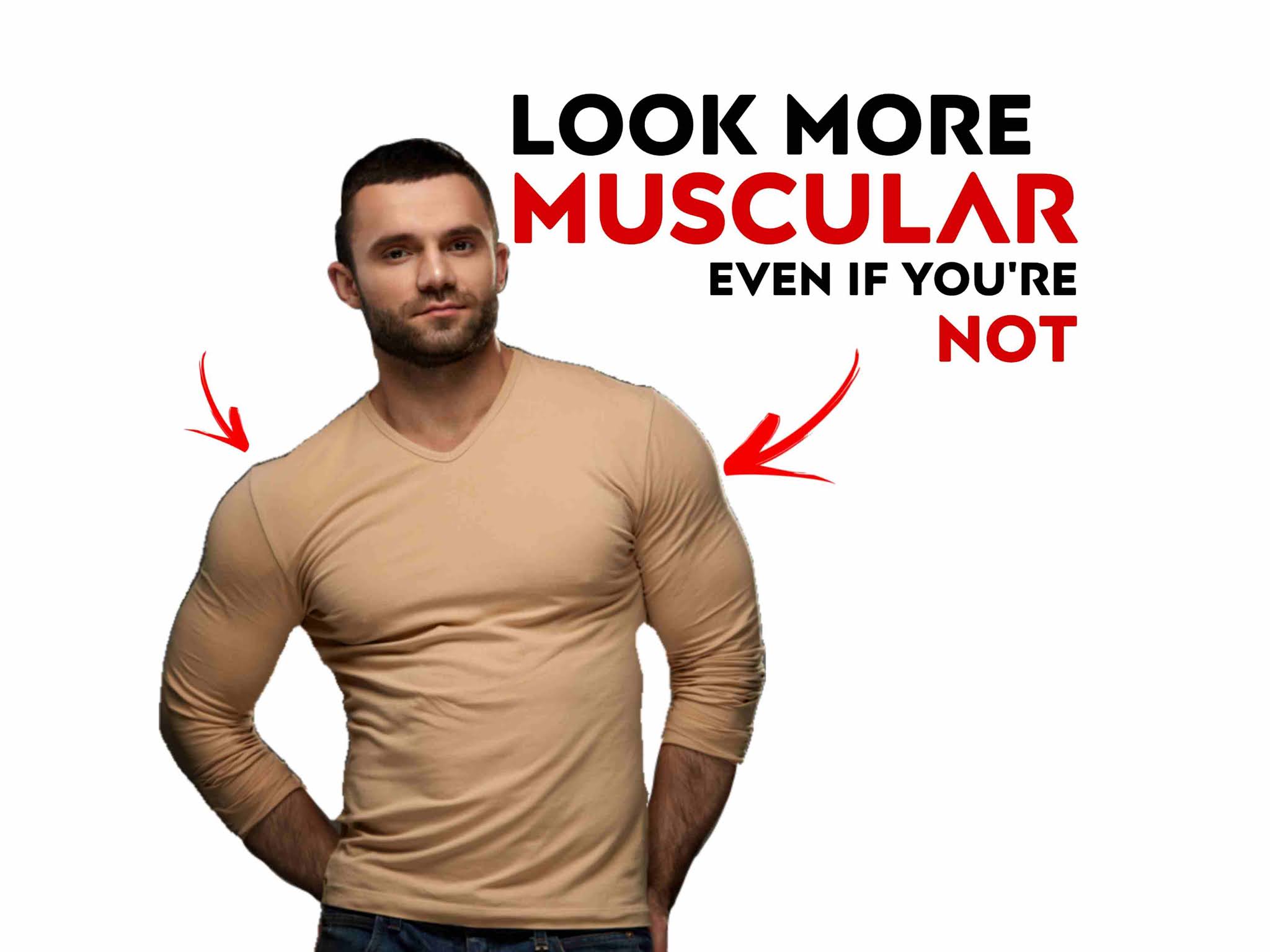 4 Simple Steps To Look More Muscular! ( Even If You're Not