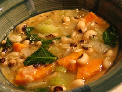 Black-Eyed Pea in addition to Vegetable Soup