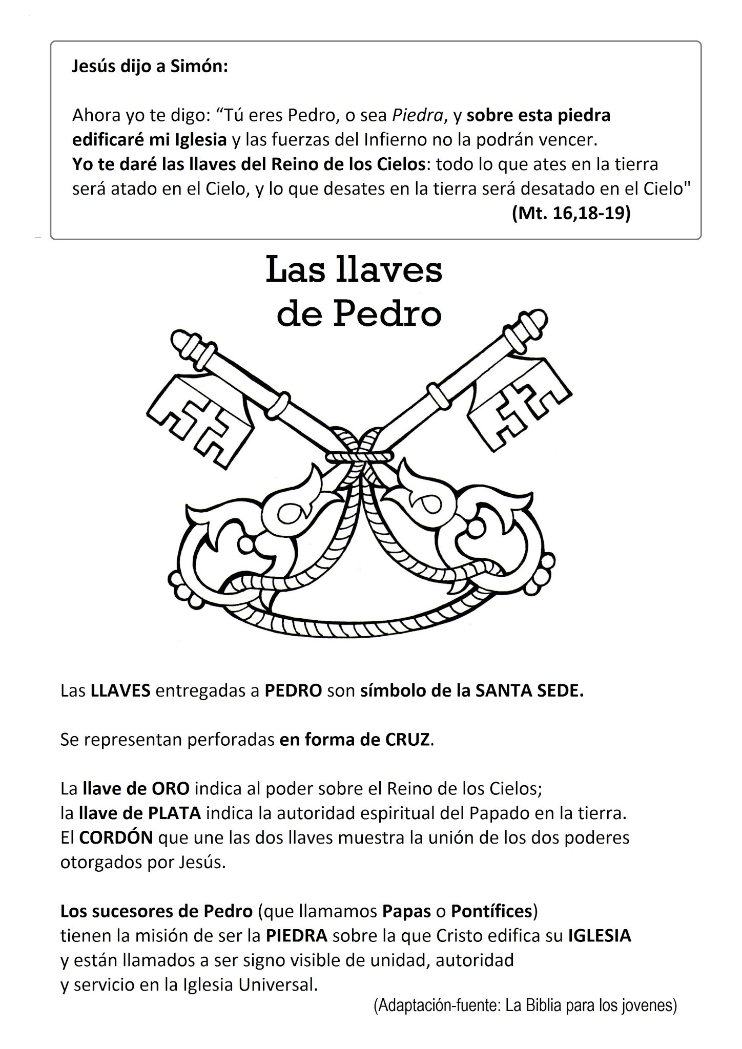 El Rincón de las Melli DICCIONARIO ILUSTRADO Las llaves de Pedro El Rincón de las Melli DICCIONARIO ILUSTRADO Las llaves de Pedro