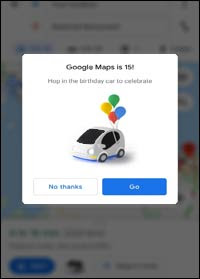  Google officially launched on February  15th Anniversary of Google Maps Brings New Surprises