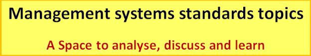 MANAGEMENT SYSTEMS STANDARDS -Space to analyze, discuss and learn