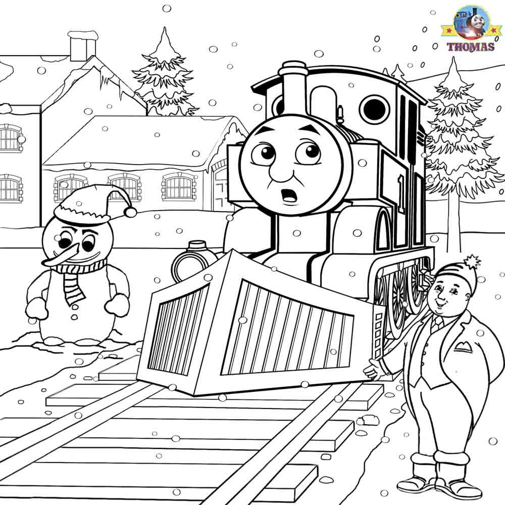 Printable Christmas colouring pages for kids Thomas Winter ...