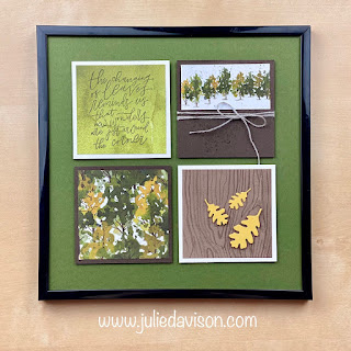 Stampin' Up! Fall Framed Samplers Featuring Beauty of the Earth and Blackberry Beauty Designer Papers ~ www.juliedavison.com