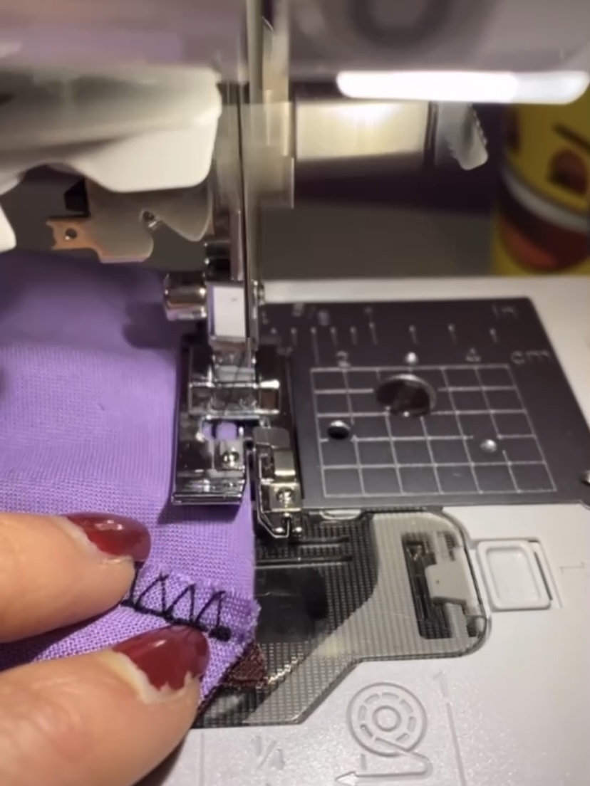 How to sew an overcasting stitch