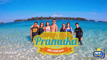 open trip pulau pramuka 2 hari 1 malam paket wisata open trip pulau pramuka kepulauan seribu utara