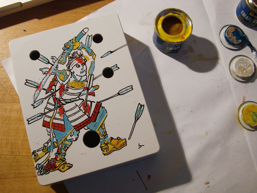 gUitarREN Another hand painted pedal enclosure