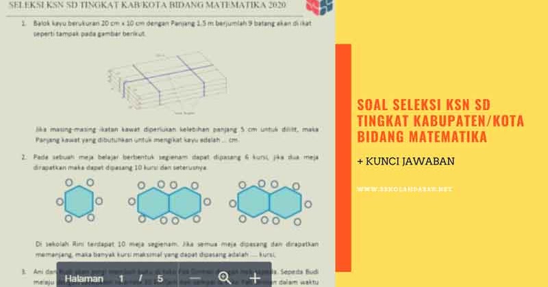 Contoh Soal Dan Jawaban Ksn Ipa Sd Tingkat Kecamatan Contoh Soal Dan Jawaban Ksn Ipa Sd Tingkat Kecamatan