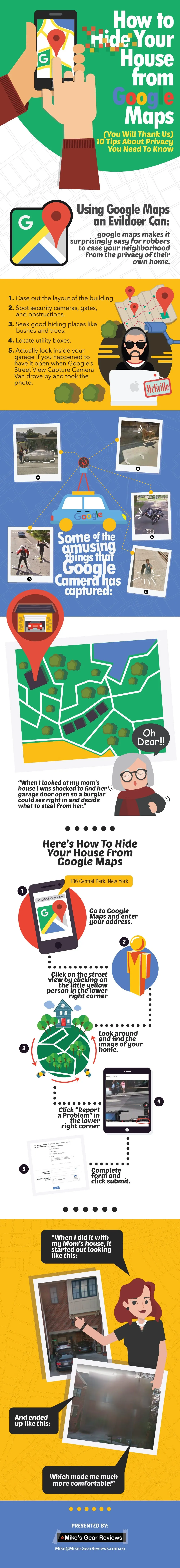 How To Hide Your House From Google Maps [Infographic]