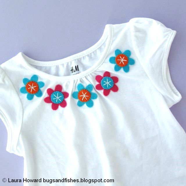 Bugs and Fishes by Lupin Crafting With Felt Flowers Floral Applique T