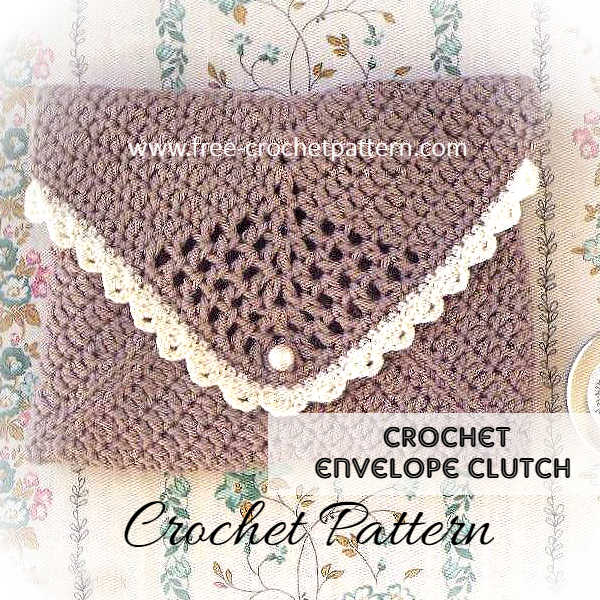 crochet envelope clutch