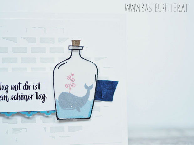 message in a bottle stampin up bastelritter 