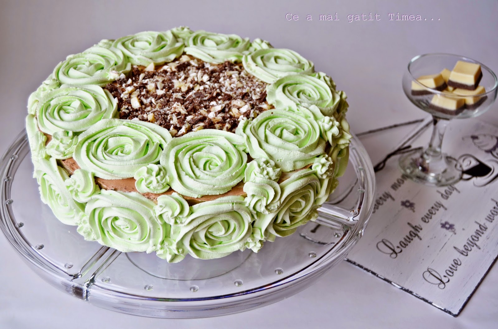 Tort cu menta si ciocolata