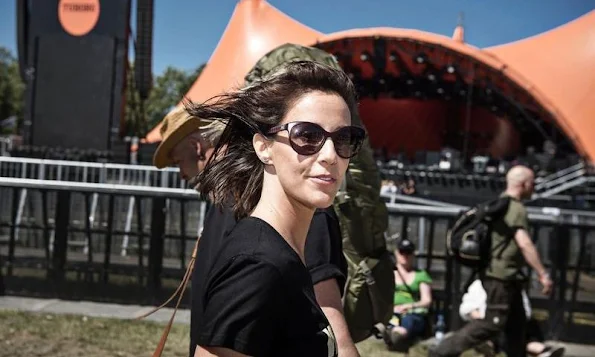 Princess Marie of Denmark her role as patron of DanChurchAid (DCA) participated in the Roskilde Festival activities