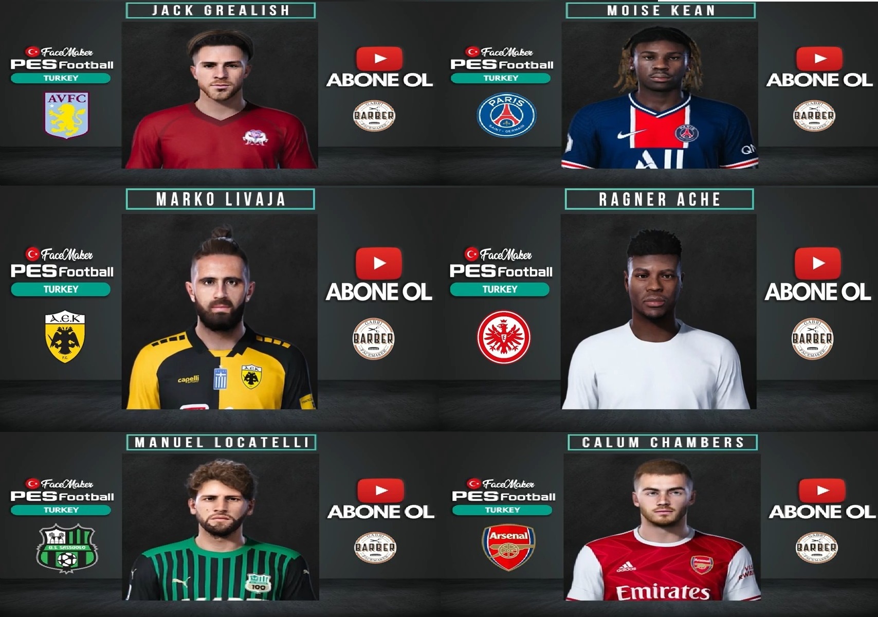 Pes 2021 Facepack Vol 1 By Pes Football Turkey Pesnewupdate Com Free Download Latest Pro Evolution Soccer Patch Updates