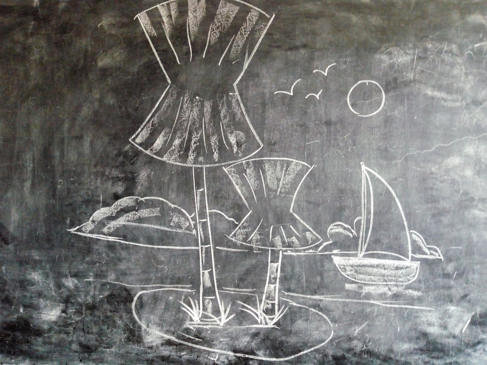 LINE DRAWING OF CHALK