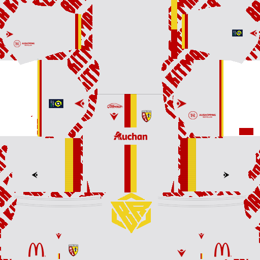 Uniforme de Racing Club de Lens Temporada 20-21 para DLS & FTS