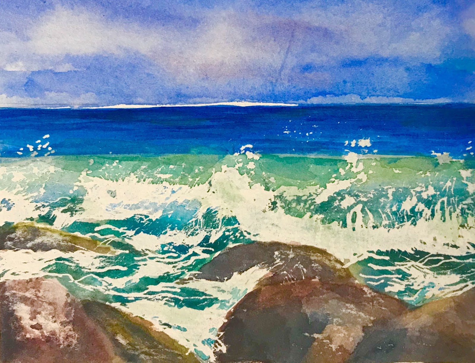 Suzanne Williams Art Watercolour Seascapes / Mixed media Seascapes