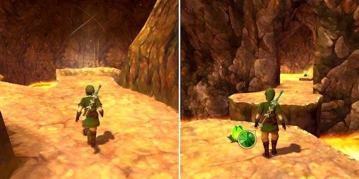 薩爾達傳說 禦天之劍 HD (Zelda Skyward Sword) 大地神殿鑰匙碎片分佈位置