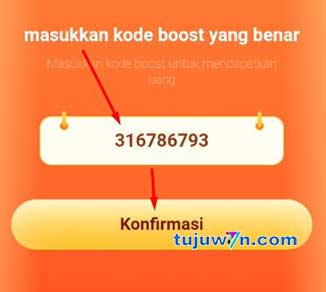 kode boost yang berlaku di snack video