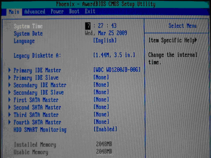 Компьютер и его настройки Как установить Windows XP BIOS