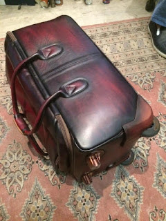 Bric's trolley, luggage, patina, paulus bolten, paris, custom made, patinaed bagage