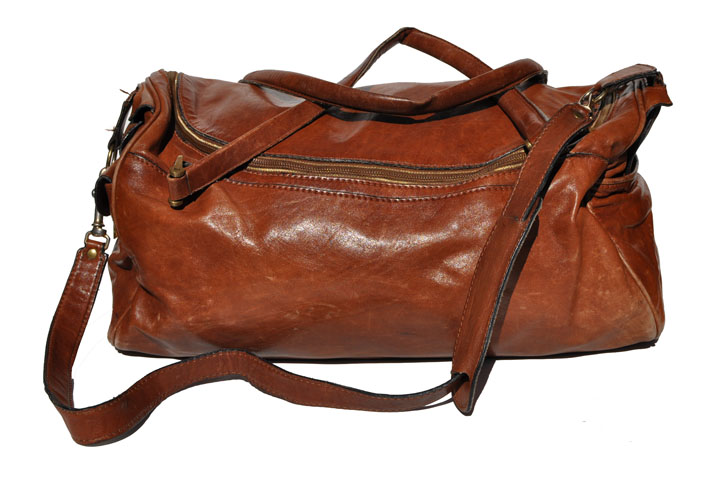 Vintage Leather Duffle Bag 121