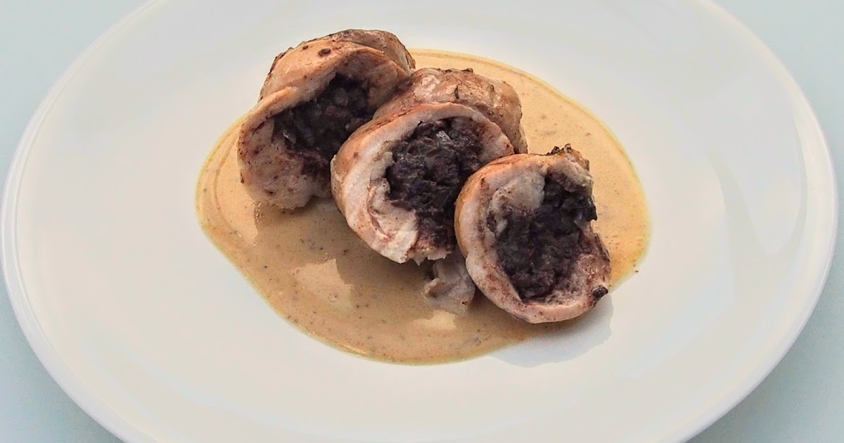 Black pudding stuffed chicken thighs with a cider reduction Kitchen Exile