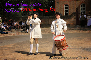 Williamsburg, VA Field Trip by ASliceOfHomeschoolPie.com